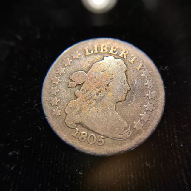 1805 Draped Bust Dime 10c VG/Fine Type Coin 10c Silver