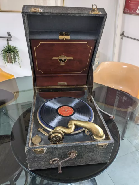 COURROIE EN CUIR “Modèle Large” pour Phonographe Gramophone Columbia Edison  EUR 10,00 - PicClick FR