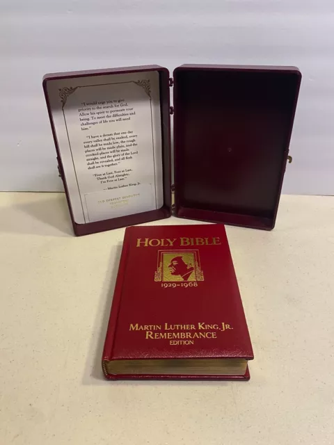 The Holy Bible MLK Martin Luther King Jr Remembrance Edition with Case 1987