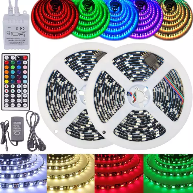 RGB LED Stripe 5050 SMD Leiste Streifen Band Licht Leuchte Lichterkette 1m-10m