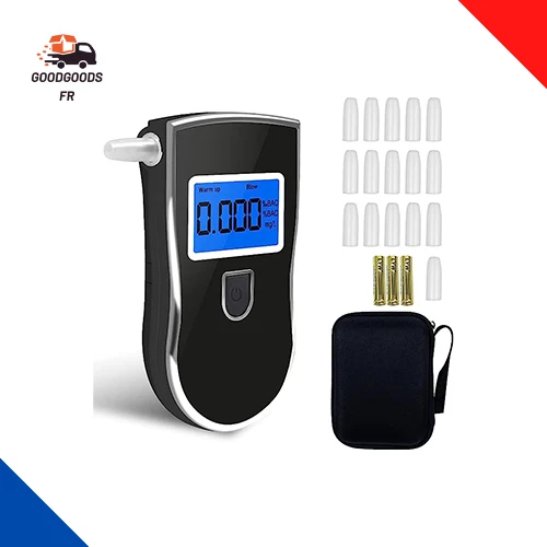 Testeur d'alcool électrochimique D2000, éthylomètre portable, rechargeable, type C, détecteur d'alcool, alarme lumineuse, éthylomètre | Leroy Merlin Testeur d'alcool électrochimique D2000, éthylomètre portable, rechargeable, type C, détecteur d'alcool, alarme lumineuse, éthylomètre | Leroy Merlin