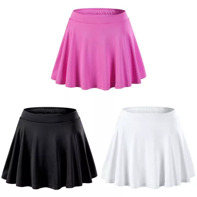 Girls Athletic Skirt Tennis Skort Running Workout Pleated Skirt Built-in Shorts