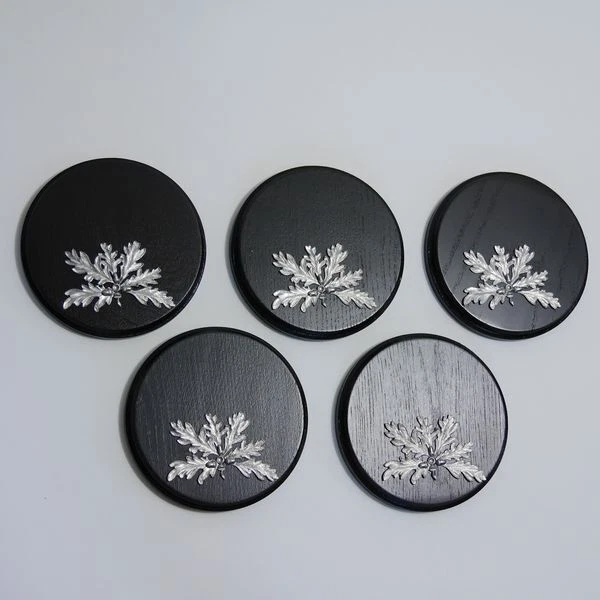 5x Keilerschilder Tablero Keiler Af 13 CM Trofeos Oscuro 5x Hoja de Roble