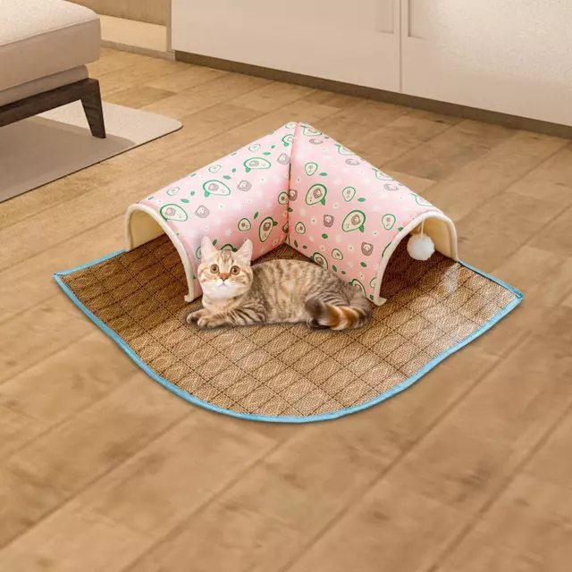 Chat Tunnel lit jouet interactif chat Tube avec lit pour lapin chaton chats