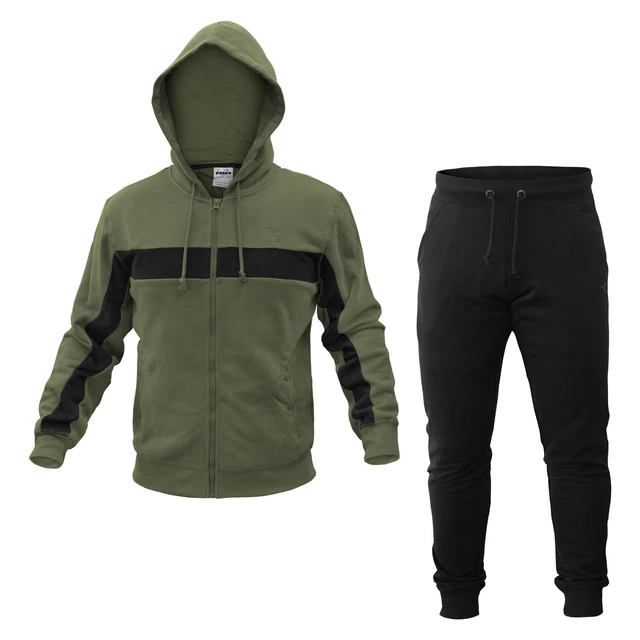 Tuta uomo diadora cotone full zip cappuccio new arrivals