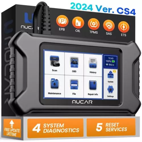 MUCAR CS4 Profi KFZ OBD2 Diagnosegerät Scanner Auto ABS SRS ECM TCM Tool Deutsch