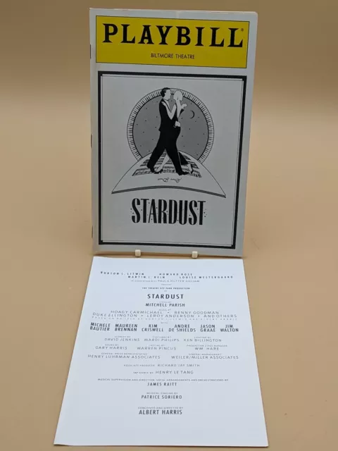 Feb 19, 1987 STARDUST Playbill OPENING NIGHT!! Biltmore Theatre Broadway