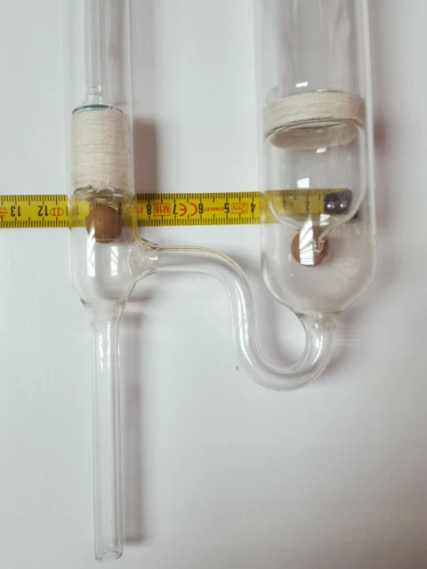 Vintage Chimica Fisica Torchio Idraulico da laboratorio in Vetro da Collezione. 5
