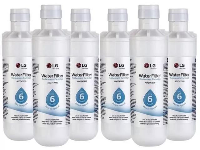 6-4-2 PACK LG-LT1000P ADQ747935 Refrigerator Ice Water Filter Replacement Stock