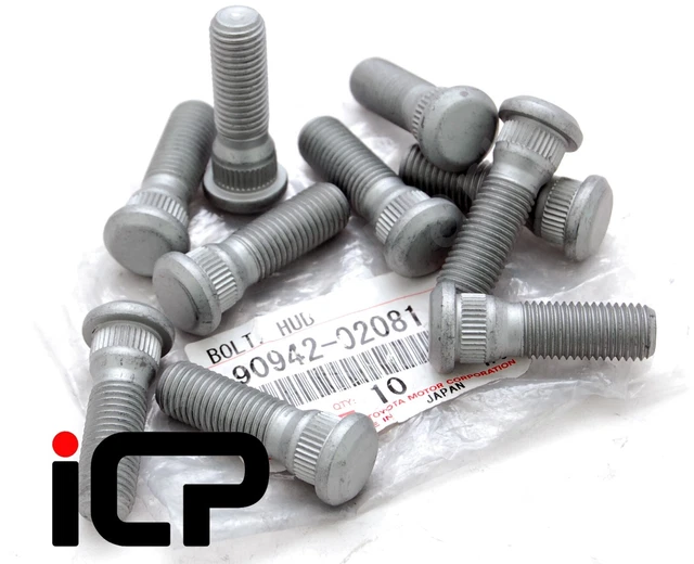 1 X GENUINE Front Wheel Hub Studs Fits Toyota Hilux Pick Up Hilux Surf