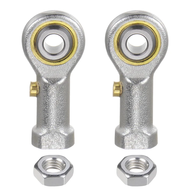 2pcs PHS5 M5 Female Rod End Bearing M5x0.8 Right Hand Thread,Includes Jam Nut