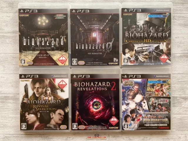 SONY Playstation 3 PS3 Resident Evil series & Gun Shooting 6games set from Japan