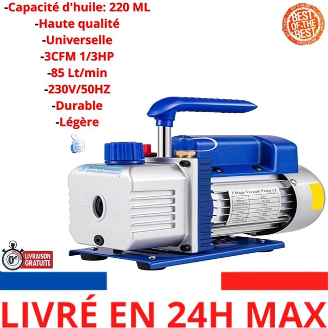 Pompa A Vuoto BILTEC Con Manometro - Per Resine, Degasaggio, Essiccazione E Laboratorio