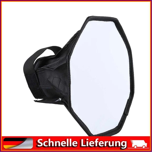 Accesorios para cámara con flash octágono plegable de fotografía PULUZ 20 cm caja suave