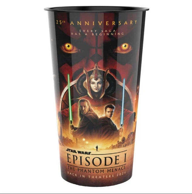 CINEMARK 25TH STAR Wars Episode 1 Phantom Menace Tin Popcorn Bucket Cup
