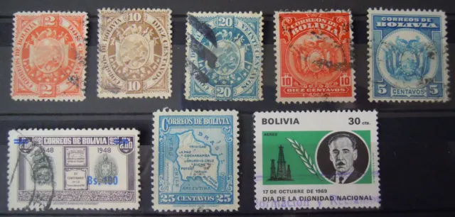 Bolivien / Bolivia  -  Lot Von Alten Briefmarken