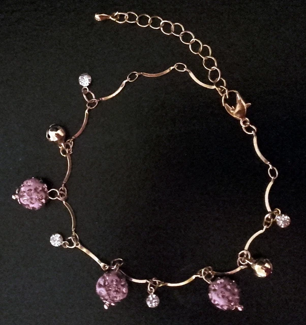 Lot De 2 Bracelets De Cheville Scintillants En Strass Avec Pampille Cristal - Chaîne à Paillettes Élégante Pour Femme - Idéal Fête & Mariage