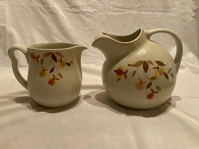 1950's Hall’s Superior Jewel Tea Autumn Leaf Milk Pitcher and Jug Pitcher