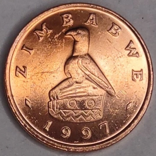 ZIMBABWE 1  CENT 1997 UNCIRCULATED-UNC KM1a