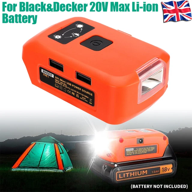 Black and sales decker 20v adapter