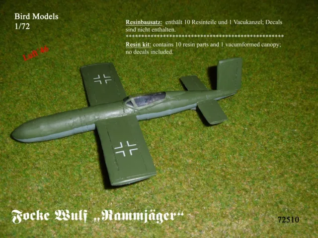 Focke Wulf "Rammjäger"    1/72 Bird Models Resinbausatz / resin kit