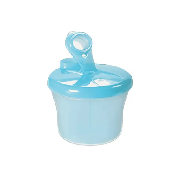 Milk Powder / Food Storage Portable Box with 3 Separate Section for Baby (Blue)