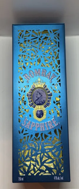 Bombay Saphire 750 ML Blue Limited Edition Blue Cutout Metal Cage Tin, Empty UK