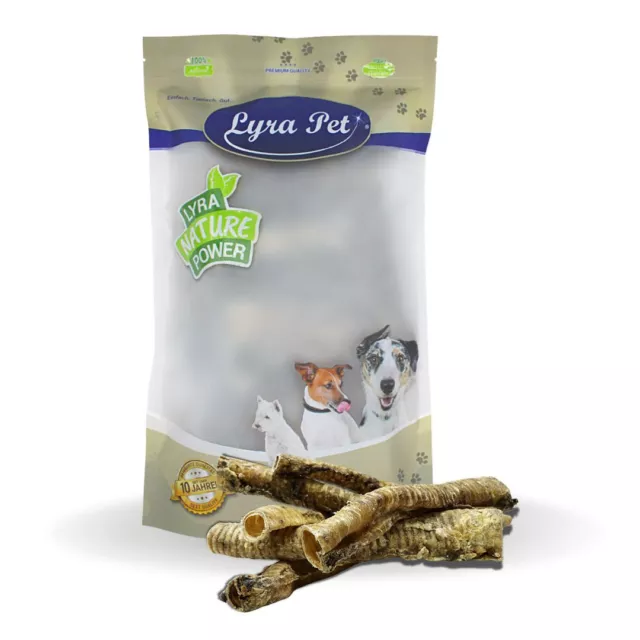 1 kg Rinderstrossen 1000 g Leckerli Luftröhre Hundefutter ca. 30 cm Lyra Pet®