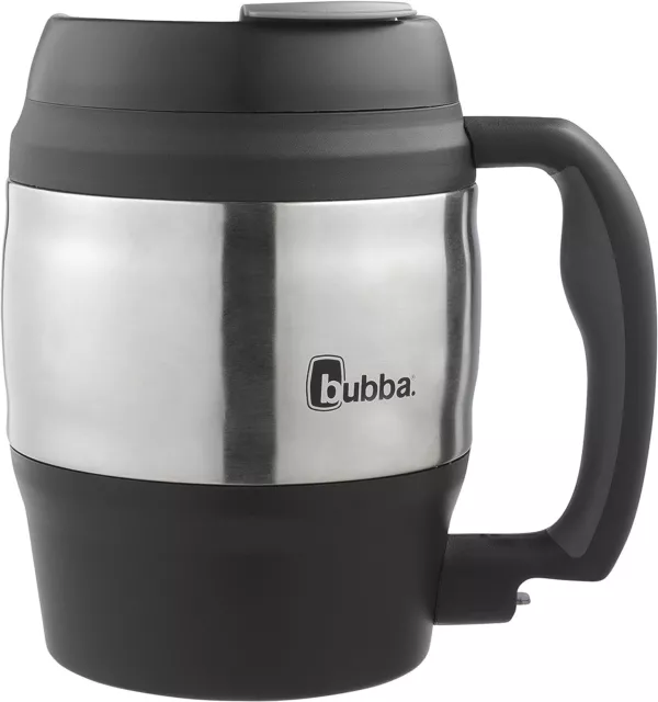 Big Bubba Classic Insulated Mug 52 Oz Polyurethane Travel Coffee Black Keg Shape