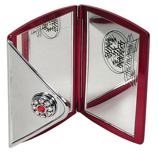 Comoy Compact Mirror 3x Swarovski (Crystal Ruby)