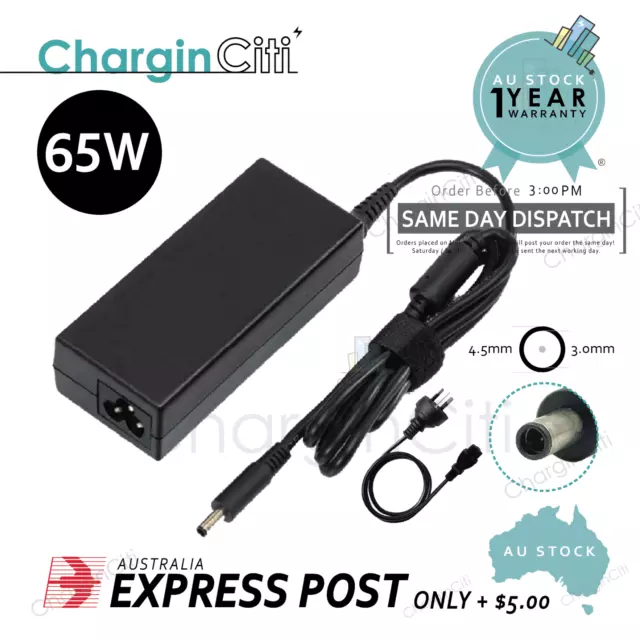 65W 19.5V 3.34A Laptop Charger AC Adapter For Dell Inspiron 15 3000 5000 Series