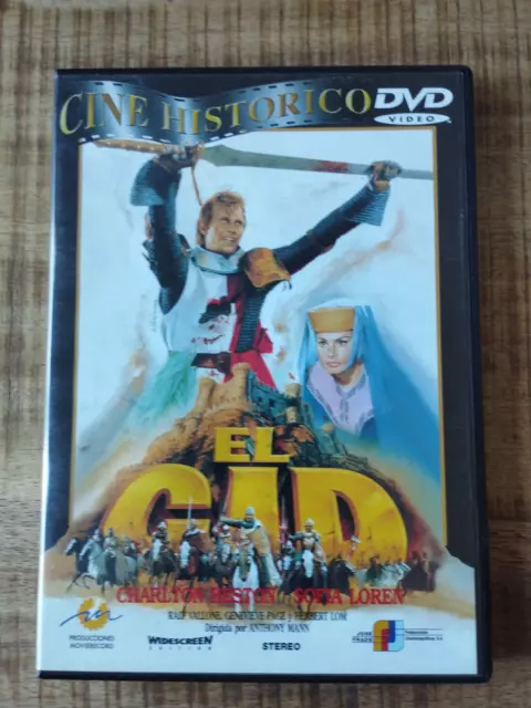El Cid Sofia Loren Charlton Heston Mann - DVD Region 2 Spanish English Am