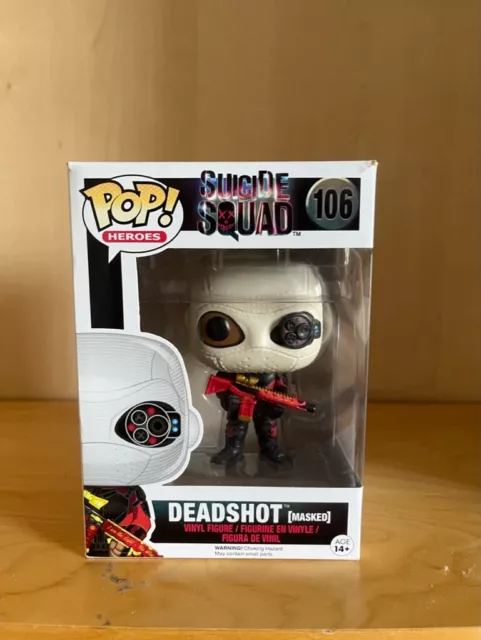 Vaulted Deadshot Masked #106 Funko Pop Suicide Squad Vinyl Figure DC Comics