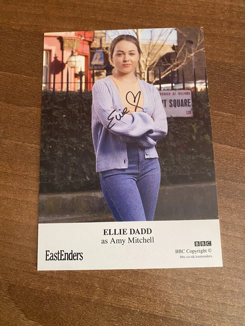 ELLIE DADD as AMY - Hand Signed EASTENDERS BBC 2023 Cast Card