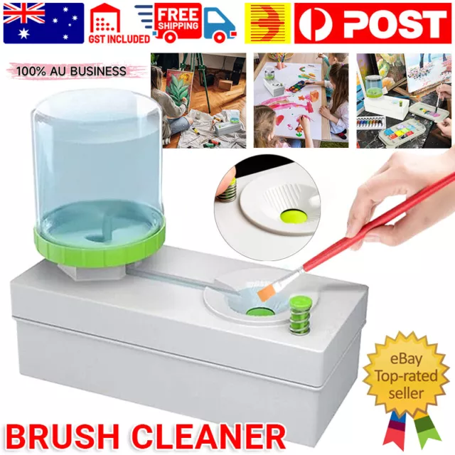 BRUSH RINSER PAINT Brush Cleaner Running Water Cycle Paintbrush Rinser  Cleaning $21.52 - PicClick AU