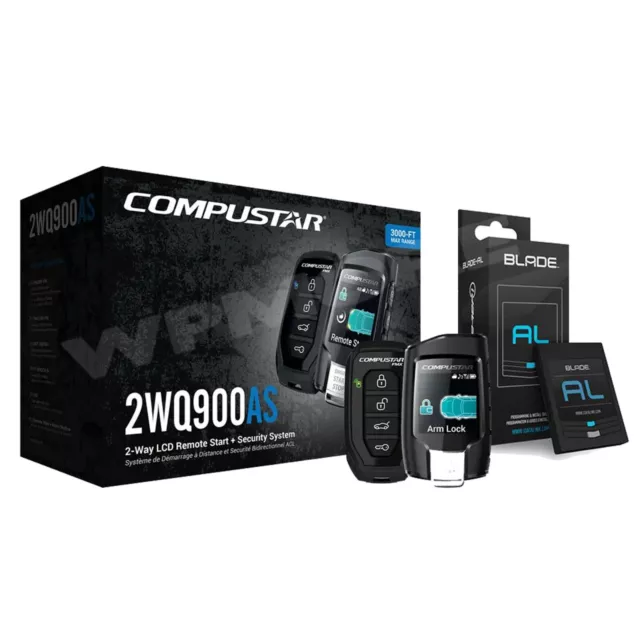 COMPUSTAR 2WQ900AS Security + Remote Start All-in-One 2-Way Remote