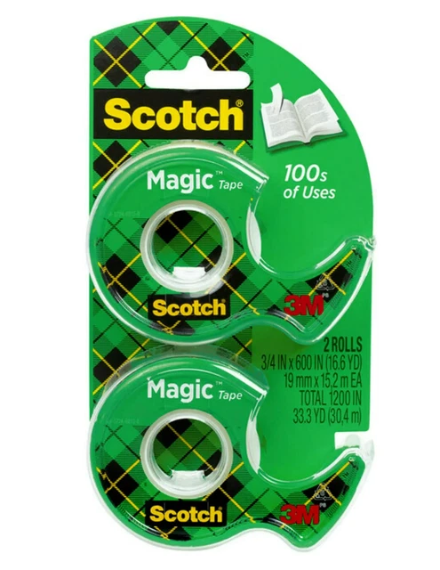 Scotch Magic Tape, 24 Rolls, Numerous Applications, Invisible, Engineered for x