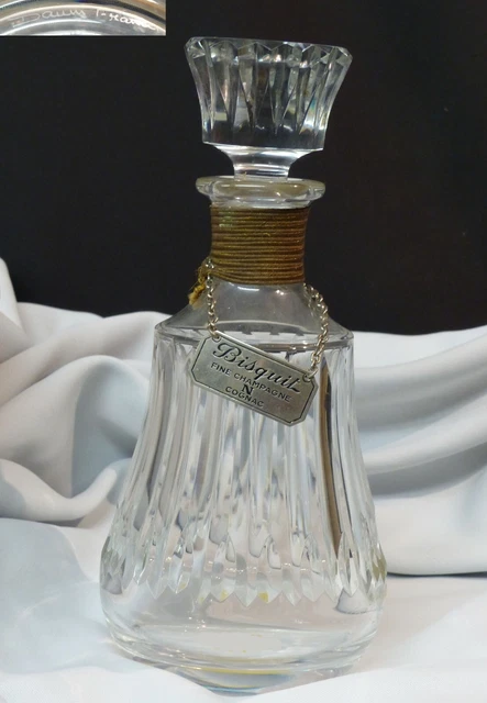 B 1930 superbe grande carafe flacon cristal DAUM FRANCE 1.3kg25cm  TBE chic