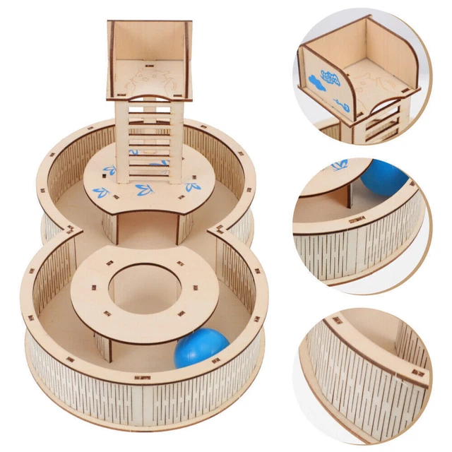 1 Pc Hamster Holz Spielplatz Hamster Labyrinth Spielzeug Hamster Versteckte
