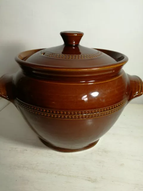 Pearsons Of Chesterfield Brown Casserole Dish, Large.