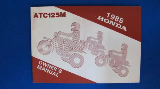 Honda 1985 ATC125M Brand New Original Factory Owners Manual F515