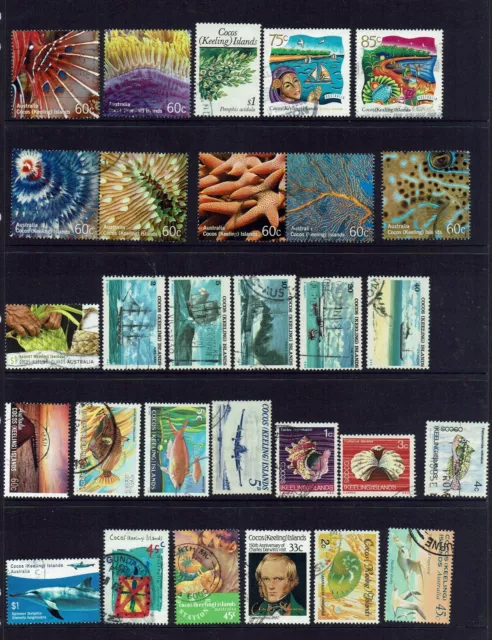 Cocos ( Keeling ) Islands  Collection of 29 Stamps . Price is for ALL 29 Stamps