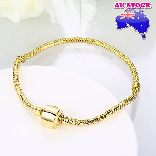 Wholesale 18K Gold Filled GF Cable Twisted With P Clasp Solid Bracelet