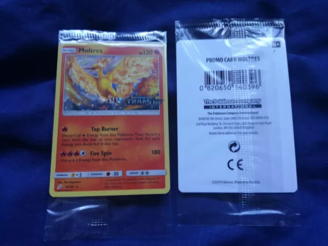 Pokemon Moltres, 19/181, PRERELEASE CARD, SM Team Up Set / Tag Team, SEALED