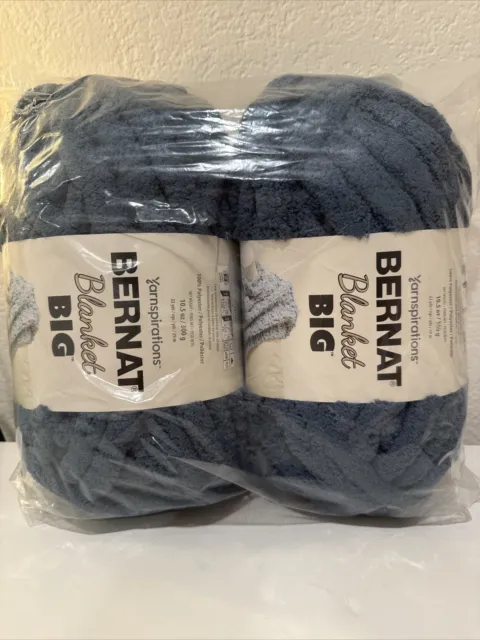 Yarnspirations Bernat Blanket Big 10.5 oz Jumbo Blanket Yarn Mineral Lilac  blend