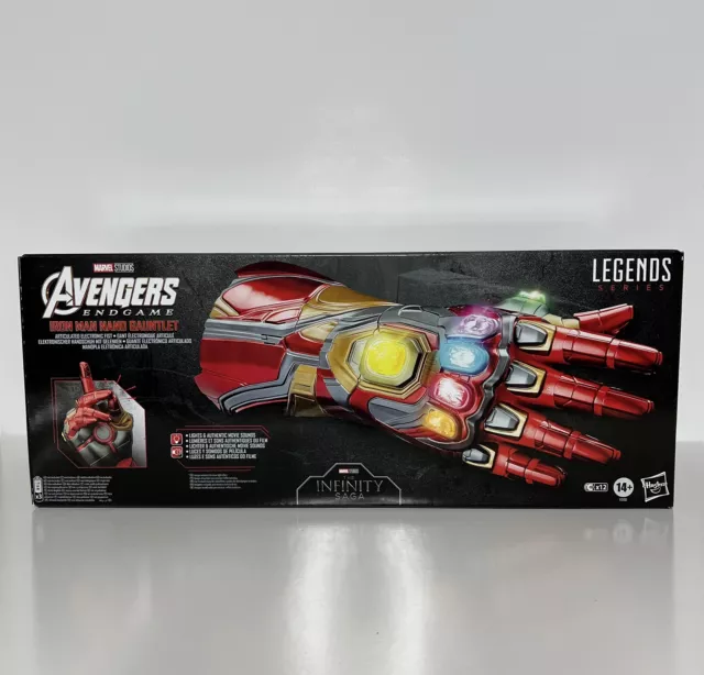 Marvel Legends Avengers Endgame Iron Man Hand Nano Gauntlet Hasbro Electronic