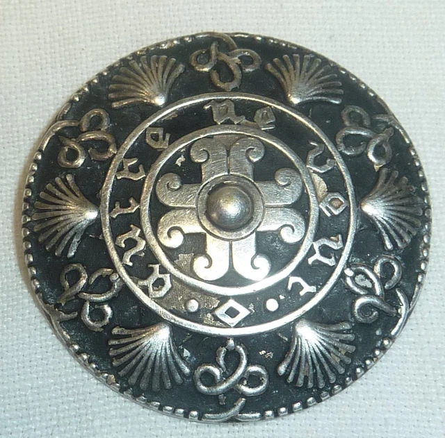 Pendentif Cœur En Argent KELT - Bijou Breton Des Années 1930 - Occasion Très Bon État