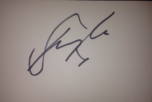 Danny Mac Signed 6X4 White Card Tv Autograph Strictly Come Dancing 3Rd Place