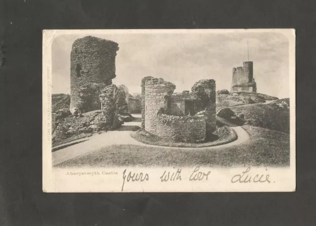 Postcard Wales Pembrokeshire Aberystwyth Castle 1905