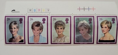 DIANA Princess Of Wales 1961-1997 ROYAL MAIL MINT Set of 5 Commemorative Stamps